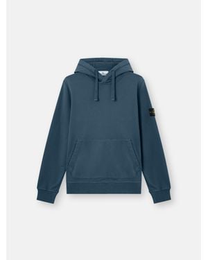 Stone Island 6100062 Organic Cotton Fleece - Blue