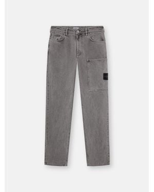 Stone Island 3100037 Mineral Dyed Cotton Gabardine-Tc - Grey