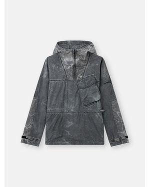 Stone Island Q100035 Uneven Pigment Dyed Nylon Smerigliato + Nylon Canvas - Grey
