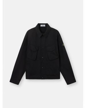 Stone Island Q100003 Dense Cotton Twill-Tc - Black