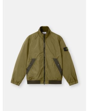 Stone Island 4100111 Crinkle Reps Ny - Green