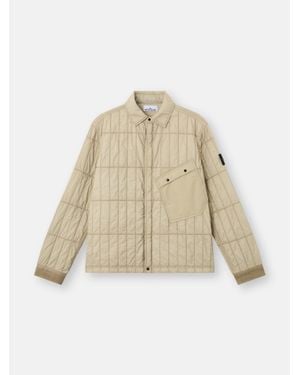 Stone Island 4100014 Ultralight Nylon Quilted-Tc - Natural