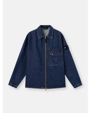 Stone Island 1200002 Denim-Medium Grainy Wash - Blue