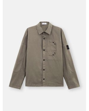Stone Island 11910 Supima Cotton Twill Stretch-Tc - Grigio