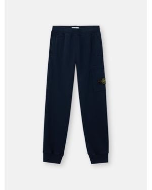 Stone Island 6200002 Brushed Organic Cotton Fleece - Blau