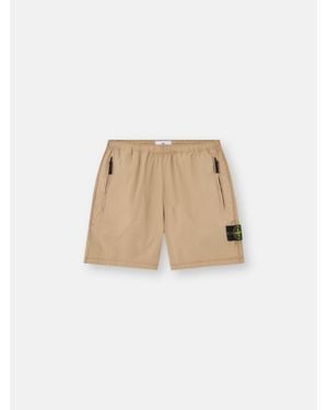 Stone Island L100017 Stretch Cotton Tela 'Paracadute' - Natural