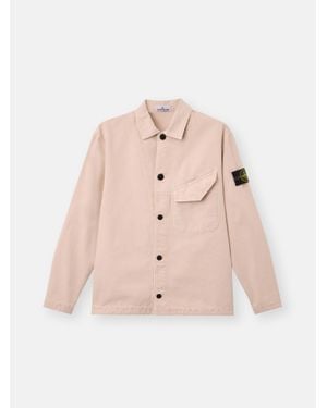 Stone Island 1200012 Organic Panama Cotton 'Old' Effect - Pink