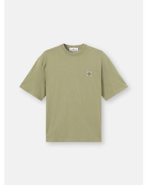 Stone Island 2100030 Combed Organic Cotton Jersey - Green
