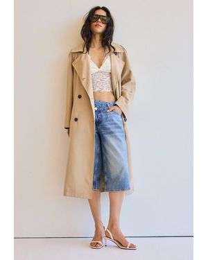 Stradivarius Trench Lungo Fluido - Multicolore