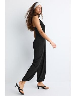 Stradivarius Tuta Halter A Palloncino - Nero
