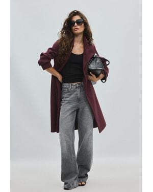 Stradivarius Cappotto Dritto Morbido - Multicolore