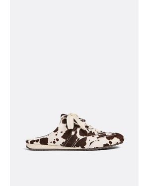 Stradivarius Zoccolo Con Stampa Mucca - Bianco