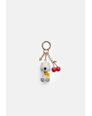 Stradivarius Portachiavi Con Ciondolo Snoopy - Bianco