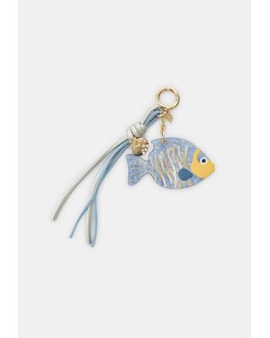 Stradivarius Portachiavi Ciondolo Pesce Con Perline - Blu