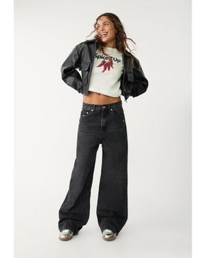 Stradivarius D88 Jeans Baggy Wide Leg - Multicolore