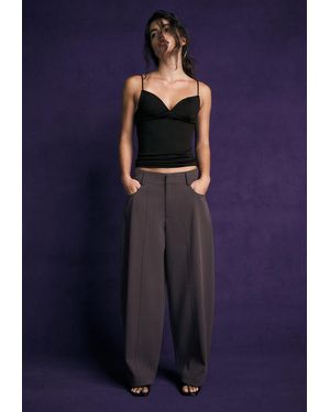 Stradivarius Pantaloni Barrel Eleganti - Blu