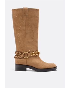 Stradivarius Stivali Biker Bassi - Marrone