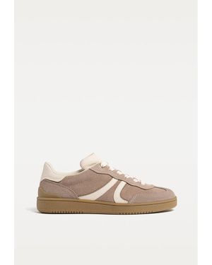 Stradivarius Sneakers Casual Pelle - Neutro