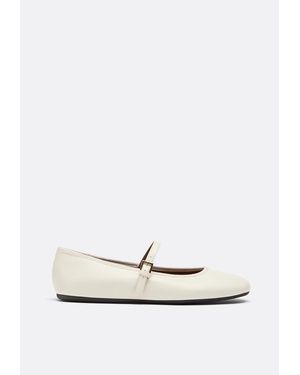 Stradivarius Ballerine Mary Jane Basic - Bianco