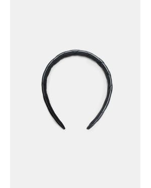 Stradivarius Cerchietto Rigido Con Impunture - Blu