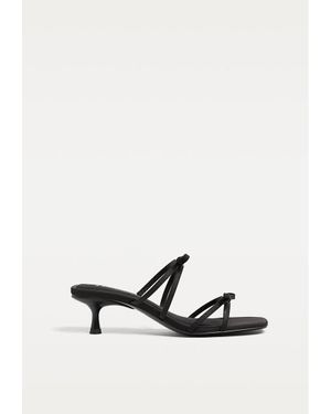 Stradivarius Sandali Tacco Fiocco - Bianco
