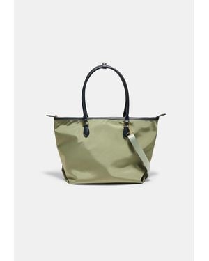 Stradivarius Borsa Shopper Combinata Con Tracolla - Verde