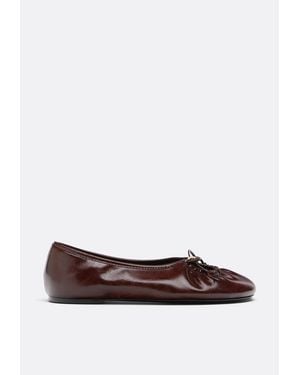 Stradivarius Ballerine Cut Out Con Dettaglio - Bianco