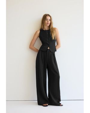 Stradivarius Gilet Bottoni - Nero