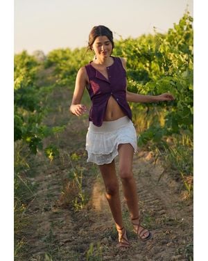 Stradivarius Gilet Con Bottoni - Viola