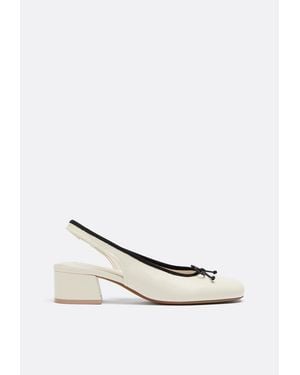 Stradivarius Décolleté Slingback Tipo Ballerina - Bianco