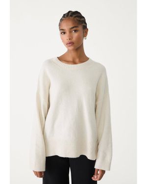 Stradivarius Pullover Tessuto Morbido Di Maglia - Neutro