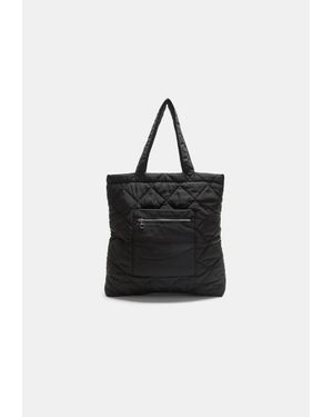 Stradivarius Borsa Shopper Imbottita Reversibile - Nero