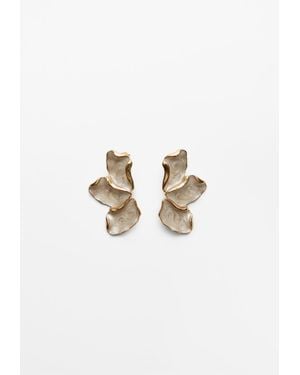 Stradivarius Orecchini Ventaglio Smaltato - Bianco