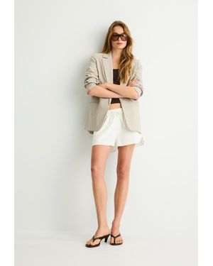 Stradivarius Blazer Aperto - Bianco