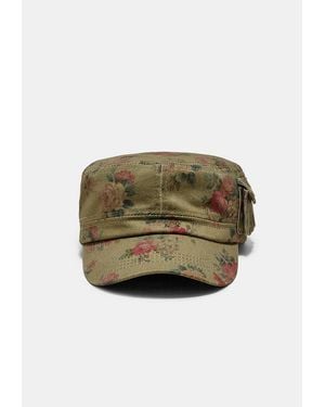 Stradivarius Cappellino A Fiori - Verde