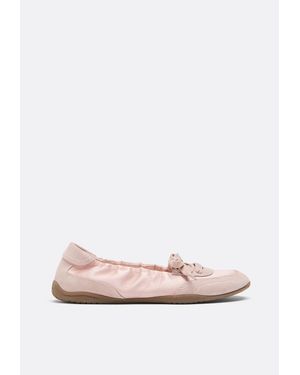 Stradivarius Ballerine Sportive Dettagli Pelle - Rosa