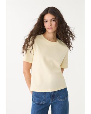 Stradivarius Maglietta Basic Regular Fit Heavy Weight - Neutro