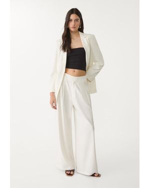 Stradivarius Blazer Regular - Bianco