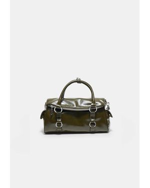 Stradivarius Borsa Bowling Con Cerniera - Blu