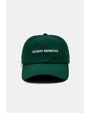 Stradivarius Cappellino Con Ricamo Sunday Moments - Verde