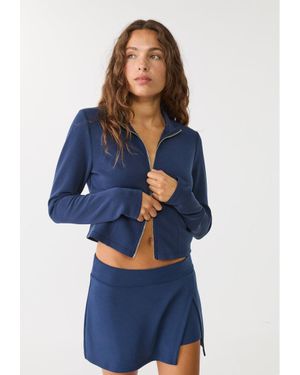 Stradivarius Cardigan Con Cerniera - Blu