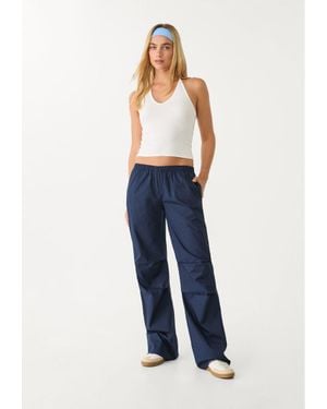 Stradivarius Pantaloni Con Elastico - Blu