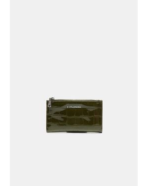 Stradivarius Portamonete Basic Con Cerniera - Verde