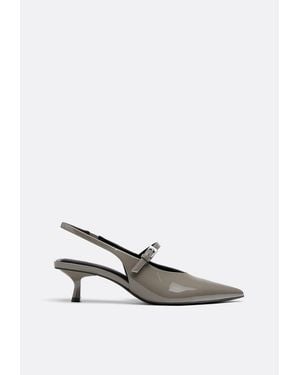 Stradivarius Décolleté Effetto Vernice - Bianco