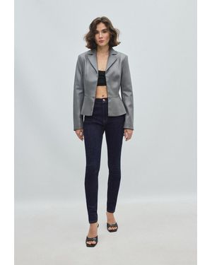 Stradivarius Blazer Sfiancato - Blu
