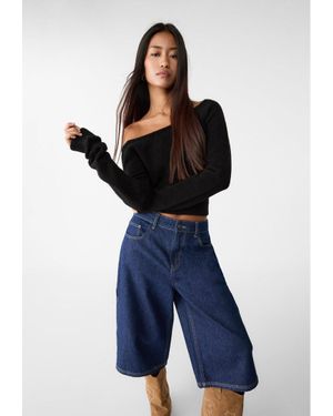 Stradivarius Maglia Asimmetrica - Blu