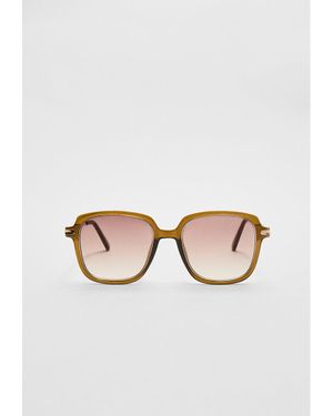 Stradivarius Occhiali Da Sole Quadrati - Marrone