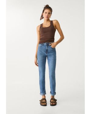 Stradivarius 1465 Jeans Mom Slim Fit - Blu