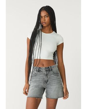 Stradivarius Bermuda Denim - Grigio