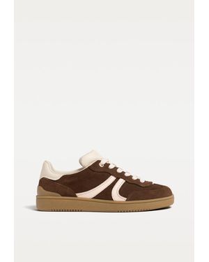 Stradivarius Sneakers Casual Pelle - Marrone